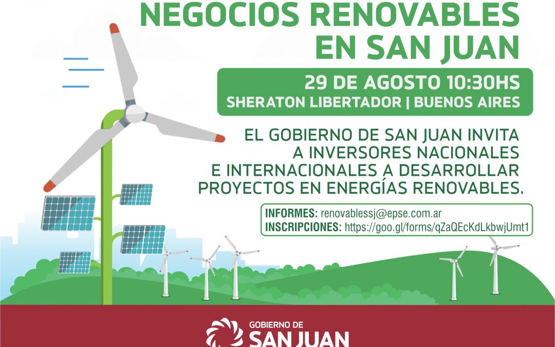 El Gobierno de San Juan lanza una convocatoria de proyectos de energías renovables
